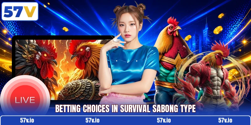 Betting choices in survival sabong type Betting choices in survival sabong type