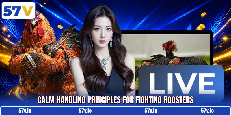 Calm handling principles for fighting roosters