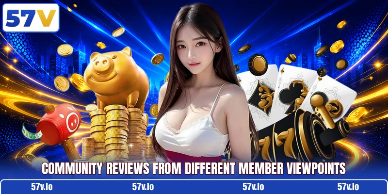 Community reviews from different member viewpoints
