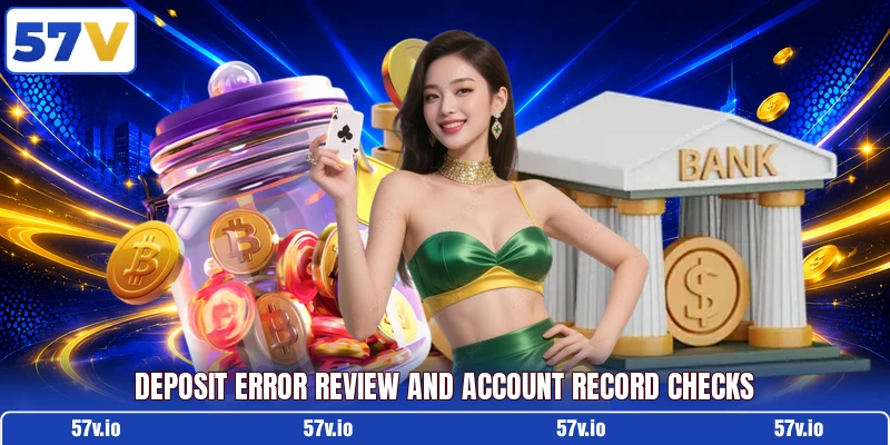 Deposit error review and account record checks