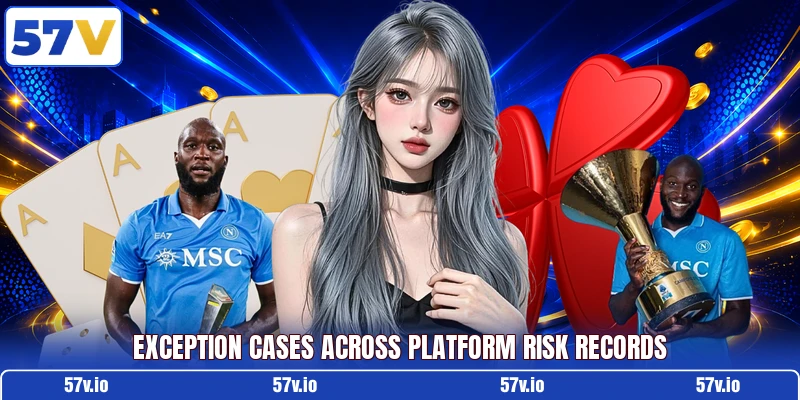 Exception cases across platform risk records