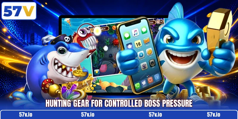Hunting gear for controlled boss pressure Hunting gear for controlled boss pressure