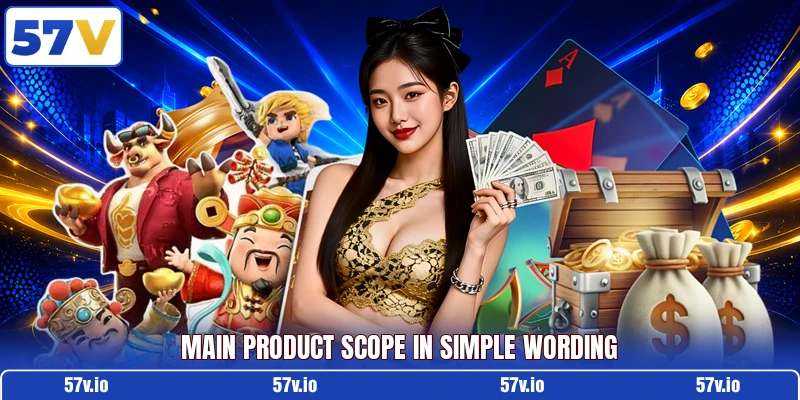 Main product scope in simple wording