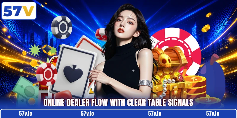 Online dealer flow with clear table signals