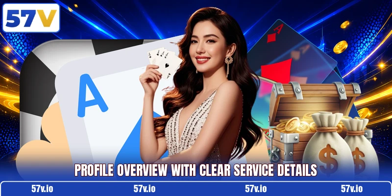 Profile overview with clear service details