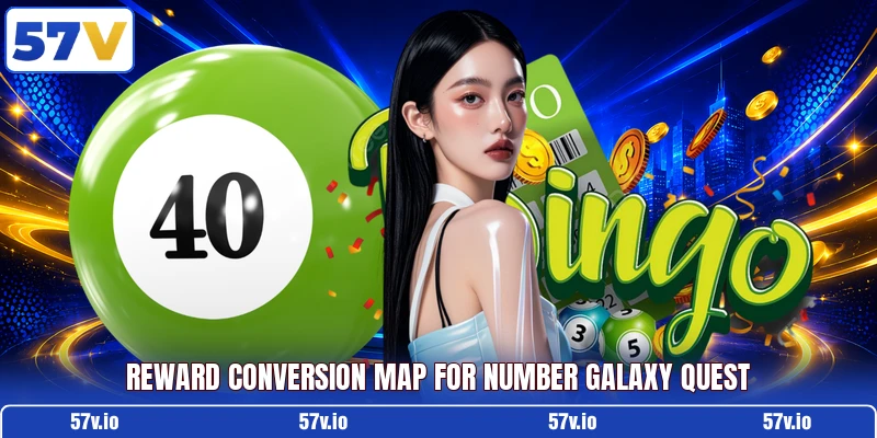 Reward conversion map for Number Galaxy Quest