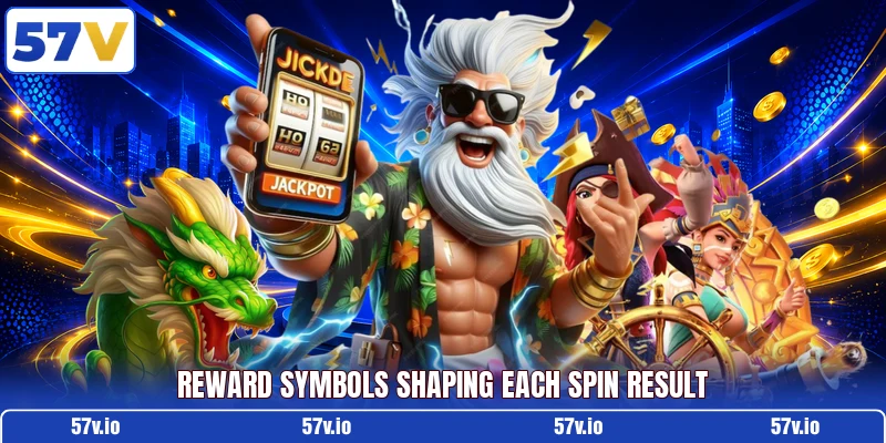 Reward symbols shaping each spin result Reward symbols shaping each spin result