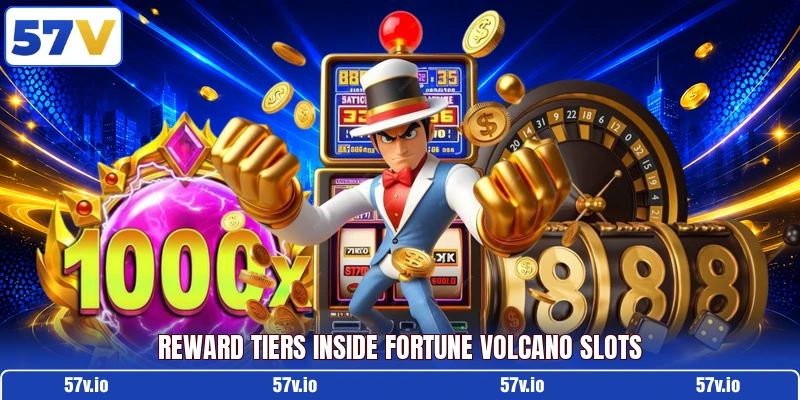 Reward tiers inside Fortune Volcano Slots Reward tiers inside Fortune Volcano Slots