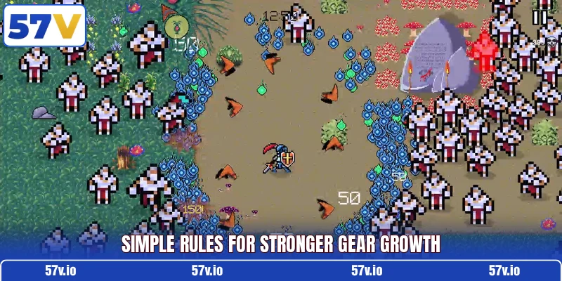 Simple rules for stronger gear growth