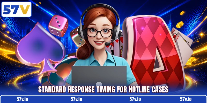 Standard response timing for hotline cases Standard response timing for hotline cases