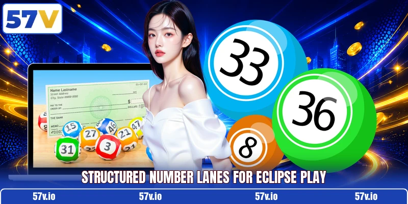 Structured number lanes for eclipse play