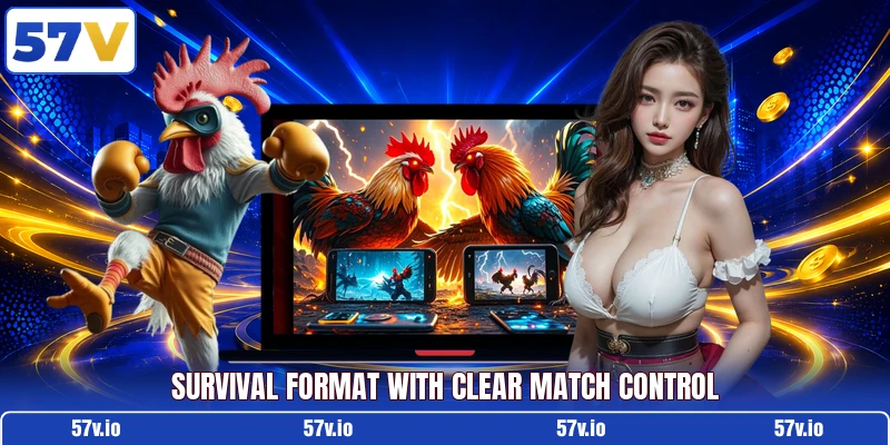 Survival format with clear match control Survival format with clear match control
